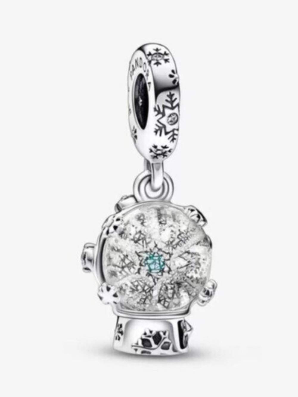 Pandora Snowflake Snow Globe Dangle Charm